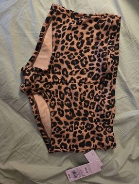 Wild Fable Leopard Print Boy Short Swim Bottoma